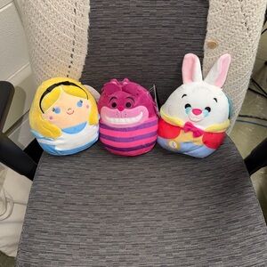 Alice in Wonderland Plush Trio - Alice, Cheshire Cat, White Rabbit Squishmallows